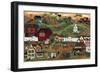 Amish Quilt Village-Cheryl Bartley-Framed Giclee Print