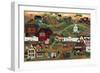 Amish Quilt Village-Cheryl Bartley-Framed Giclee Print