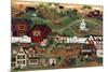 Amish Quilt Village-Cheryl Bartley-Mounted Giclee Print