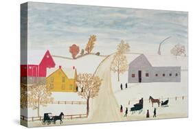Amish Village-H.F. Lang-Stretched Canvas