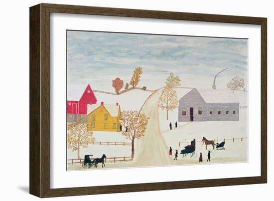 Amish Village-H.F. Lang-Framed Giclee Print