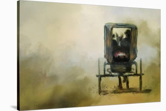 Amish Wagon-Jai Johnson-Stretched Canvas