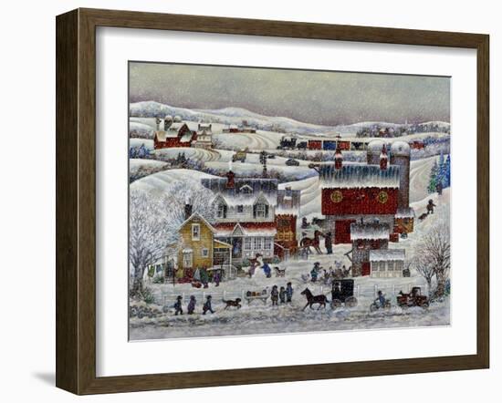 Amish Winter-Bill Bell-Framed Giclee Print