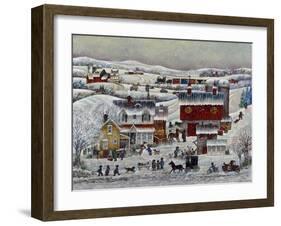 Amish Winter-Bill Bell-Framed Giclee Print