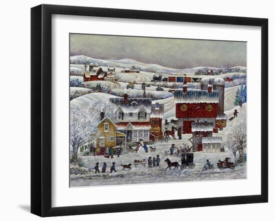 Amish Winter-Bill Bell-Framed Giclee Print