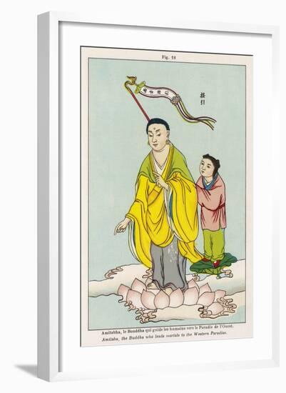 Amitabha the Buddha Who Guides Humans Towards the Paradise of the West-null-Framed Art Print