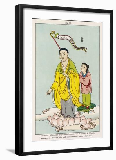 Amitabha the Buddha Who Guides Humans Towards the Paradise of the West-null-Framed Art Print