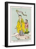 Amitabha the Buddha Who Guides Humans Towards the Paradise of the West-null-Framed Art Print