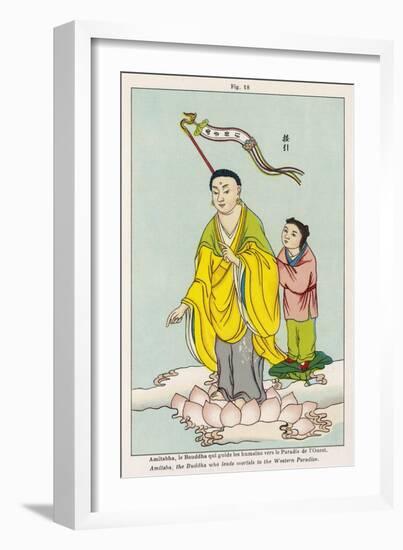 Amitabha the Buddha Who Guides Humans Towards the Paradise of the West-null-Framed Art Print