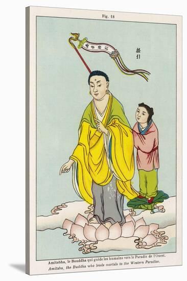 Amitabha the Buddha Who Guides Humans Towards the Paradise of the West-null-Stretched Canvas