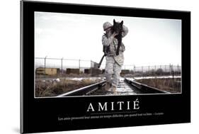 Amitié: Citation Et Affiche D'Inspiration Et Motivation-null-Mounted Photographic Print
