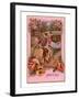 Amities, French Couple on Scooter-null-Framed Art Print