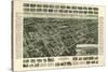 Amityville, New York - Panoramic Map-Lantern Press-Stretched Canvas