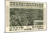 Amityville, New York - Panoramic Map-Lantern Press-Mounted Art Print