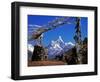 Amma Dablam, Framed by Prayer Flags, One of Most Distinctive Mountains Lining Khumbu Valley, Nepal-Fergus Kennedy-Framed Photographic Print