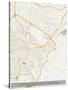 Amman, Jordan Map-null-Stretched Canvas