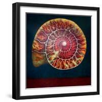 Ammonite, Doreé et Verte, 2022, (oil on canvas)-Lee Campbell-Framed Giclee Print