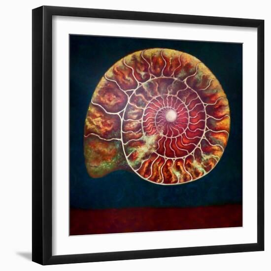 Ammonite, Doreé et Verte, 2022, (oil on canvas)-Lee Campbell-Framed Giclee Print