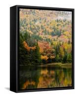 Ammonoosuc Lake in fall, White Mountain National Forest, New Hampshire, USA-Jerry & Marcy Monkman-Framed Stretched Canvas