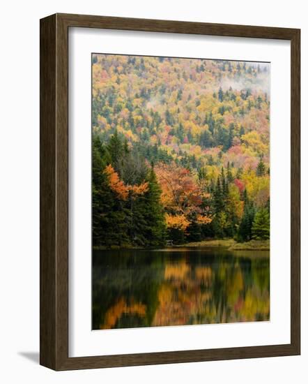 Ammonoosuc Lake in fall, White Mountain National Forest, New Hampshire, USA-Jerry & Marcy Monkman-Framed Photographic Print