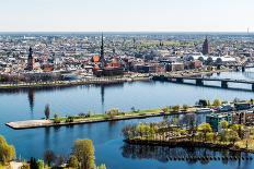 Panorama of Riga City. Latvia-amok-Framed Photographic Print