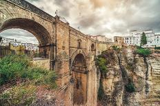 Ronda Bridge and Canyon, Spain-amok-Photographic Print