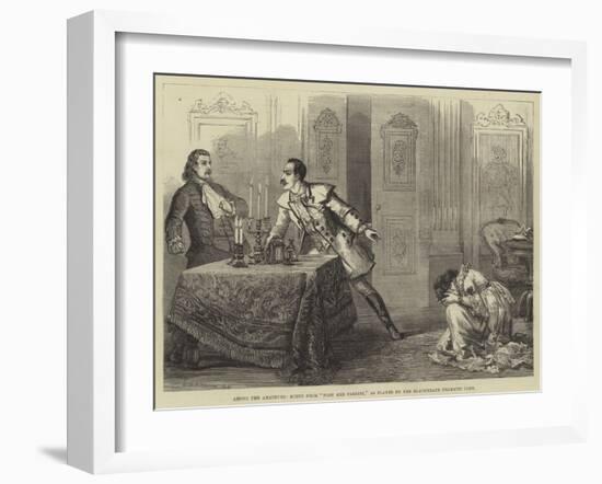 Among the Amateurs, Scene from Plot and Passion, as Played by the Blackheath Dramatic Club-David Henry Friston-Framed Giclee Print