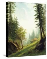 Among the Bernese Alps-Albert Bierstadt-Stretched Canvas