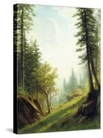 Among the Bernese Alps-Albert Bierstadt-Stretched Canvas