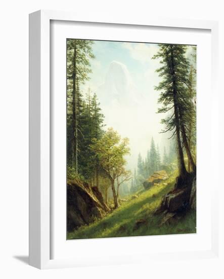 Among the Bernese Alps-Albert Bierstadt-Framed Giclee Print