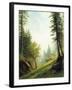 Among the Bernese Alps-Albert Bierstadt-Framed Giclee Print