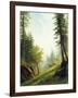 Among the Bernese Alps-Albert Bierstadt-Framed Giclee Print