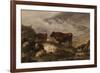 Among the Cumberland Mountains - Mist Clearing Off-Thomas Sidney Cooper-Framed Giclee Print