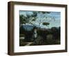 Among the Flowers in the Garden-Silvestro Lega-Framed Giclee Print