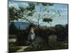 Among the Flowers in the Garden-Silvestro Lega-Mounted Giclee Print