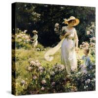 Among the Laurel Blossoms, 1914-Charles Courtney Curran-Stretched Canvas