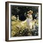 Among the Laurel Blossoms, 1914-Charles Courtney Curran-Framed Giclee Print