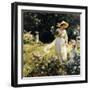 Among the Laurel Blossoms, 1914-Charles Courtney Curran-Framed Giclee Print