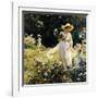 Among the Laurel Blossoms, 1914-Charles Courtney Curran-Framed Giclee Print