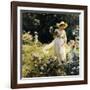 Among the Laurel Blossoms, 1914-Charles Courtney Curran-Framed Giclee Print