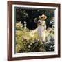 Among the Laurel Blossoms, 1914-Charles Courtney Curran-Framed Giclee Print