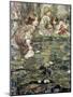 Among the Lilies, 1905-Edward Atkinson Hornel-Mounted Giclee Print
