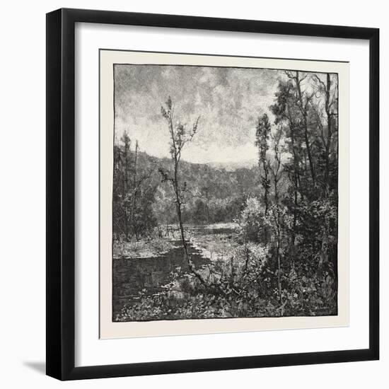 Among the Mountains Near Owen Sound, Canada, Nineteenth Century-null-Framed Giclee Print