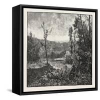 Among the Mountains Near Owen Sound, Canada, Nineteenth Century-null-Framed Stretched Canvas