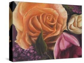 Among the Roses-Walt Johnson-Stretched Canvas