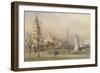 Among the State Buildings-null-Framed Giclee Print