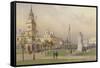 Among the State Buildings-null-Framed Stretched Canvas