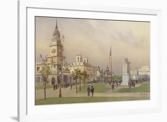 Among the State Buildings-null-Framed Giclee Print