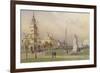 Among the State Buildings-null-Framed Giclee Print