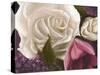 Among the White Roses-Walt Johnson-Stretched Canvas